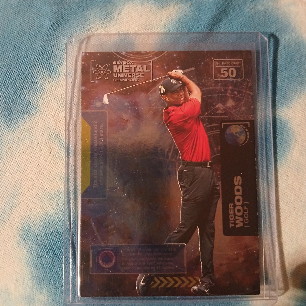 Tiger Woods Trading Card - Red
